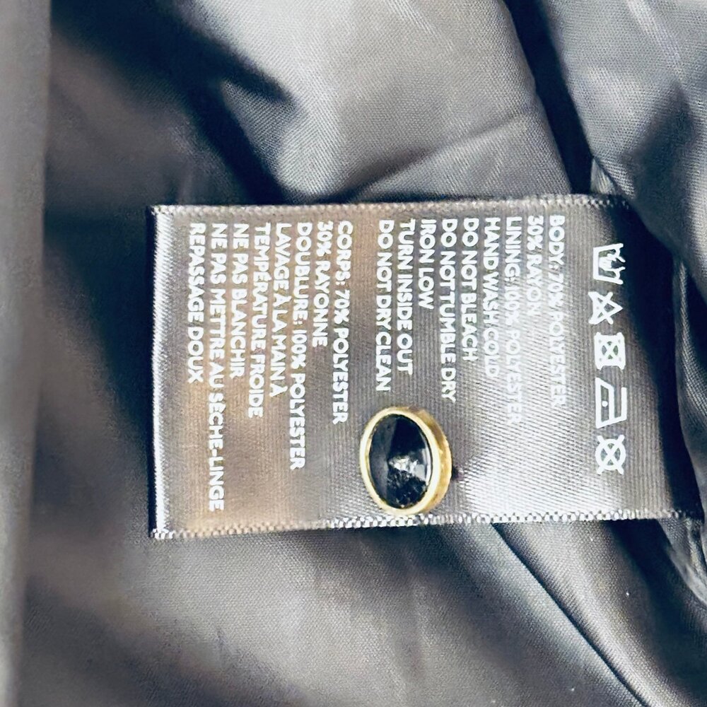 Eyedoll Golden Panther black sleeveless midi Dress from Anthropologie sz 10 - Picture 6 of 12